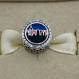🔥🔥Pandora Exclusive San Antonio City Texas Charm Clear CZ